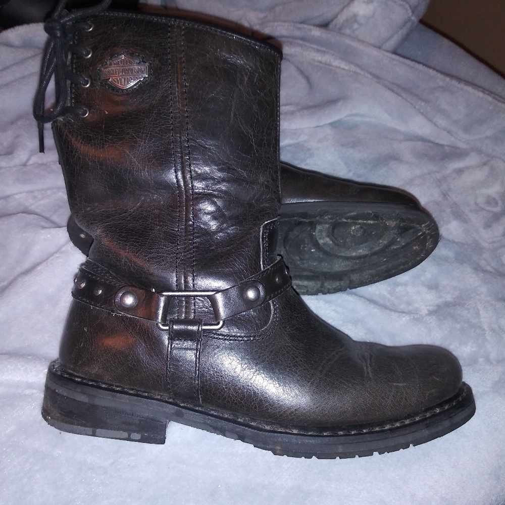 Lady's Harley Davidson leather boots